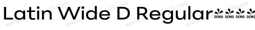 Latin Wide D Regular字体转换